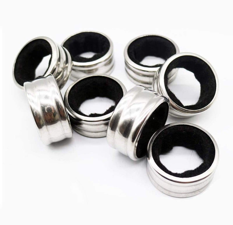DonLeeving Luckycivia 20 Pack Stainless Steel Wine Bottle Drip Collar Rings - Image 1